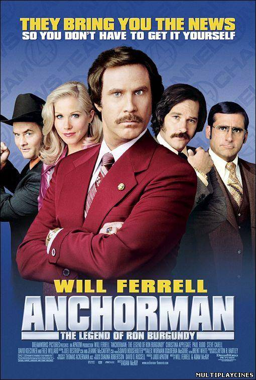 Ver Anchorman: The Legend of Ron Burgundy (El reportero: la leyenda de Ron Burgundy) (2004) Online Gratis