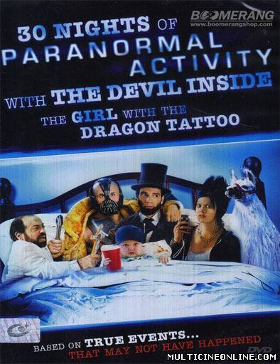 Ver 30 Noches De Actividad Paranormal  (30 Nights of Paranormal Activity with the Devil Inside the Girl with the Dragon Tattoo (2012) Online Gratis